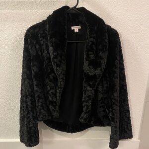 Merona Black Fur Jacket